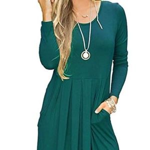 Dark Green Knit Dress